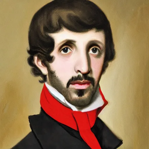 Image similar to regency era painting of a young ringo starr