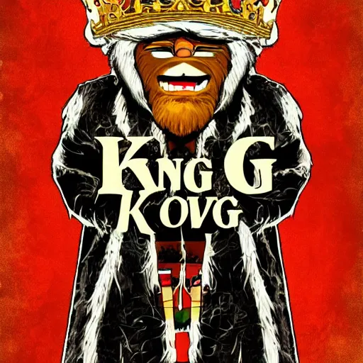 Image similar to king von poster, ilustrator, picsart, deviantart trending