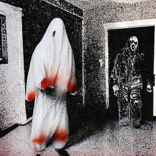 Image similar to found footage horror, ghost