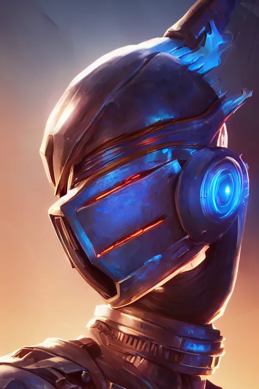 Image similar to epic mask helmet robot ninja portrait stylized as fornite style game design fanart by concept artist gervasio canda, behance hd by jesper ejsing, by rhads, makoto shinkai and lois van baarle, ilya kuvshinov, rossdraws global illumination radiating a glowing aura global illumination ray tracing hdr render in unreal engine 5