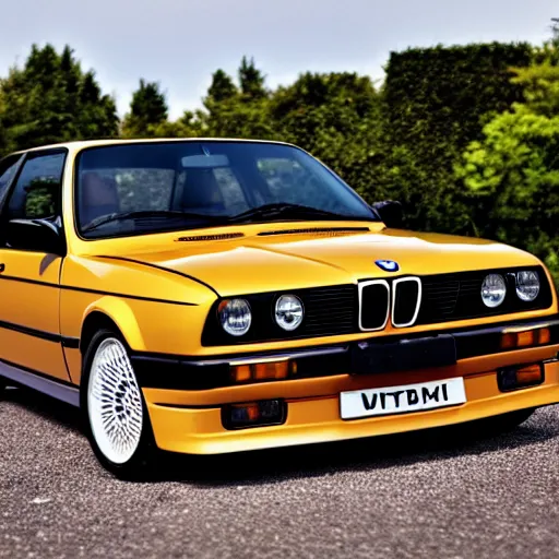 Image similar to bmw e30 in the style of Jean-Honoré Fragonard