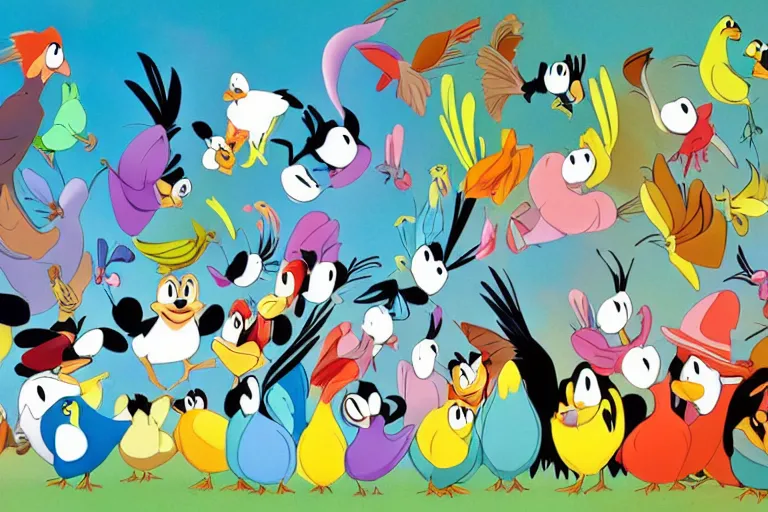 disney bird cartoon characters