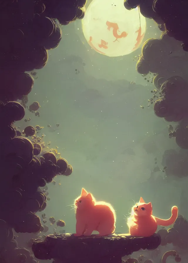 Image similar to cute cat, by victo ngai and andreas rocha and greg rutkowski, trending on artstation, unreal engine, 8 k hd wallpaperjpeg artifact, blur, artfact