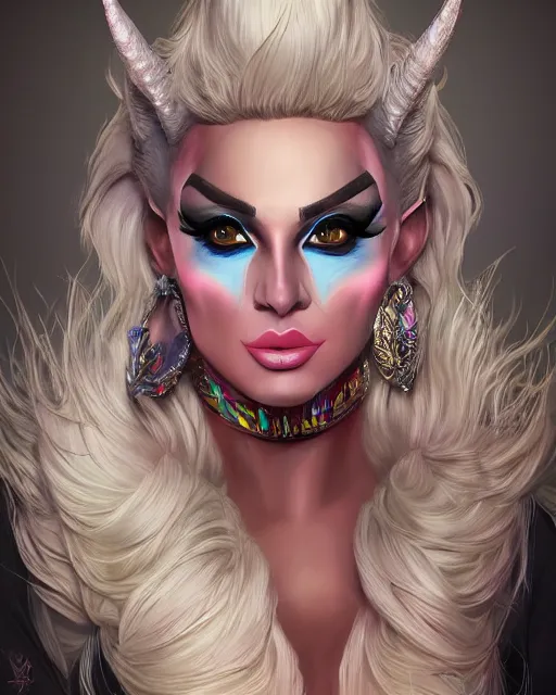 Prompt: a donkey with drag queen makup, fantasy art, in the style of artgerm, illustration, epic, fantasy, intricate, hyper detailed, artstation, concept art, smooth, sharp focus, ray tracing, vibrant, photorealistic