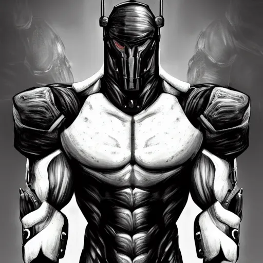 Image similar to a black exaggeratedly muscular anthropomorphized horse with a magnificently muscular physique wearing a skintight cybernetic armor while protecting a facility, long white mane, equine, anthro art, furaffinity, highly detailed, realistic, digital painting, artstation, sharp focus, concept art, illustration, art by artgerm, greg rutkowski, wlop