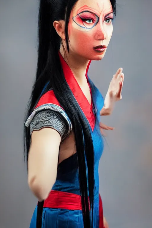 Image similar to photo of real life Azula from Avatar