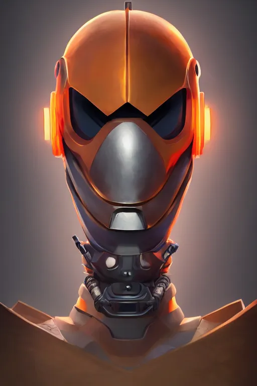 Image similar to epic mask helmet robot ninja portrait stylized as fornite style game design fanart by concept artist gervasio canda, behance hd by jesper ejsing, by rhads, makoto shinkai and lois van baarle, ilya kuvshinov, rossdraws global illumination radiating a glowing aura global illumination ray tracing hdr render in unreal engine 5