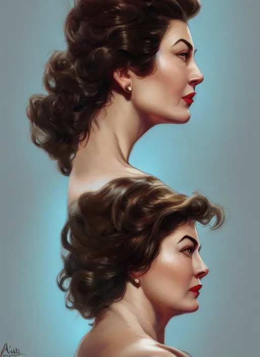 Prompt: beautiful head and shoulders portrait of ava gardner, casual clothing, intricate, elegant, highly detailed, digital painting, beautiful highly detailed face, artstation, concept art, smooth, sharp, focus, illustration, art by artgerm and greg rutkowski and alphonse mucha