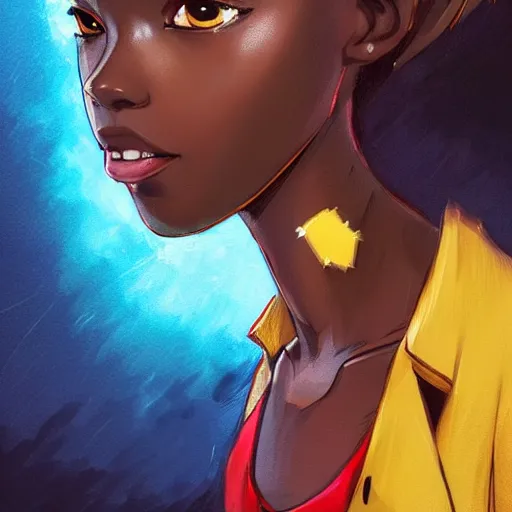 Prompt: an african wearing a pikachu costume, on a super yacht, by guweiz and wlop and ilya kuvshinov and and moebius and bilal and artgerm, symmetrical eyes, aesthetic, gorgeous, stunning, alluring, attractive, half body portrait, artstation, deviantart, pinterest, digital art,