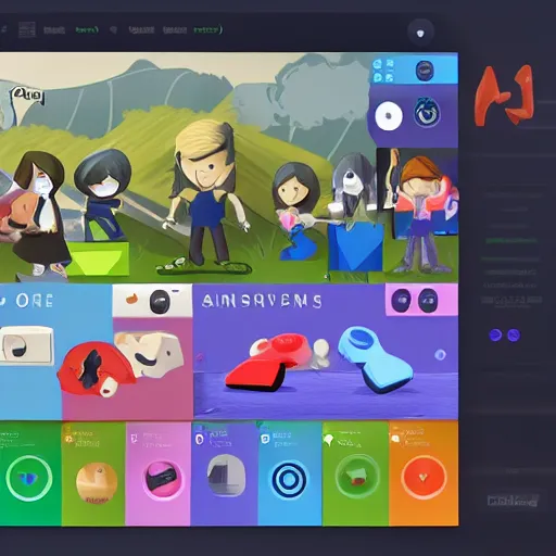 Image similar to Video game flat character introduction UI