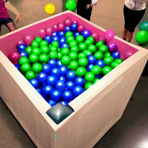 Image similar to a ball pit approaches you.