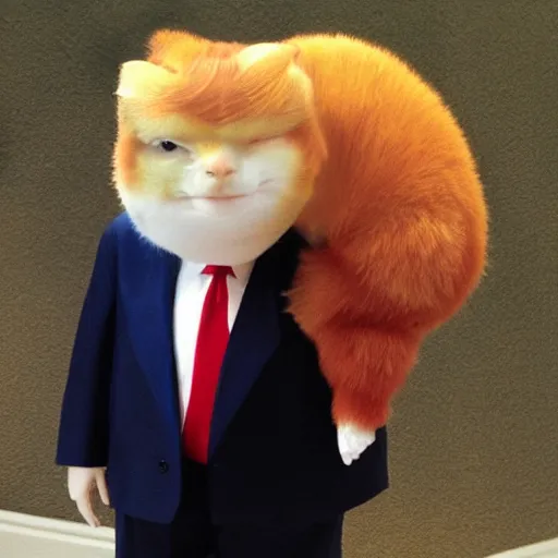 Image similar to donald trump calico critter