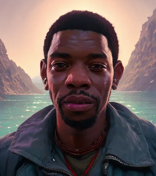 Image similar to highly detailed portrait of ganxsta zolee in gta v, stephen bliss, unreal engine, fantasy art by greg rutkowski, loish, rhads, ferdinand knab, makoto shinkai and lois van baarle, ilya kuvshinov, rossdraws, tom bagshaw, global illumination, radiant light, detailed and intricate environment
