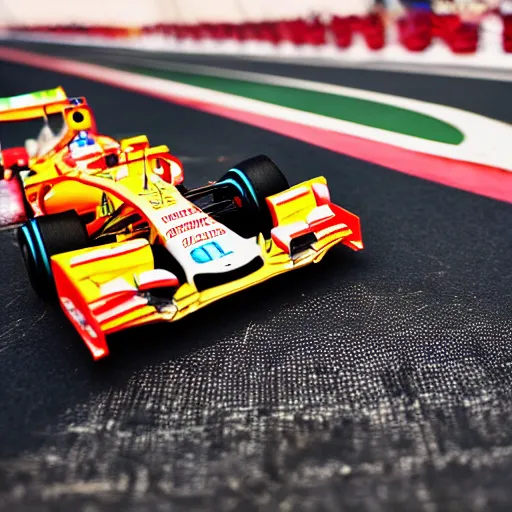 Image similar to photograph, formula 1, monaco, hot wheels, macro, bokeh