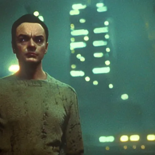 Image similar to Sheldon in Blade Runner