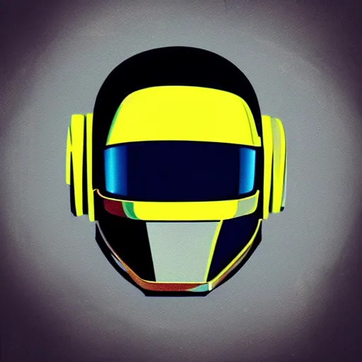 Image similar to “portrait of figure wearing a Daft Punk. Art in the style of Naruto.”