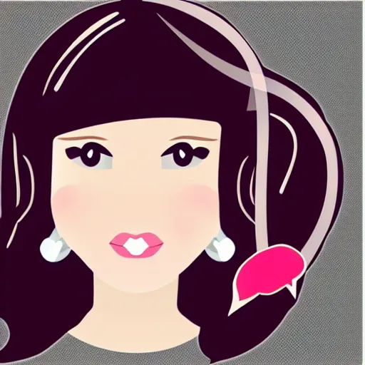 Image similar to a cute career girl,very detailed,vector art,created by adobe illustrator,trending on pixta.jp