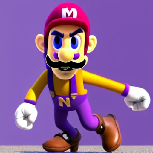 Image similar to ryan reynolds as waluigi, highly detailed, extremely high quality, hd, 4 k, 8 k, canon 3 0 0 mm, professional photographer, 4 0 mp, lifelike, top - rated, award winning, realistic, detailed lighting, detailed shadows, sharp, no blur, edited, corrected, trending