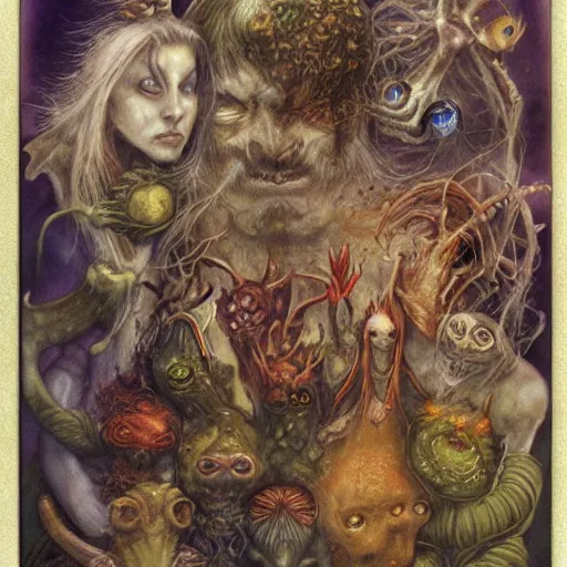 Prompt: stranger organisms, by brian froud