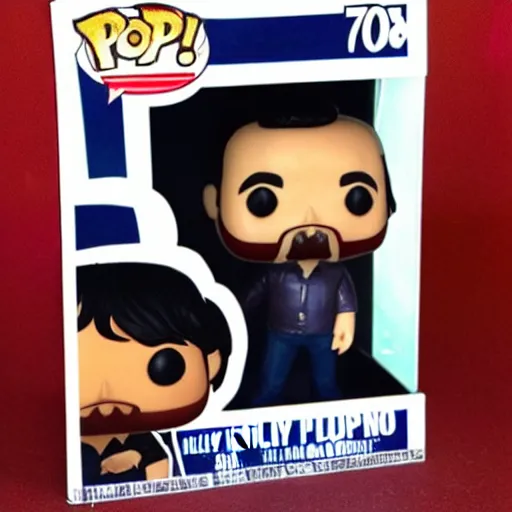 Prompt: billy joel funko pop from the 7 0's