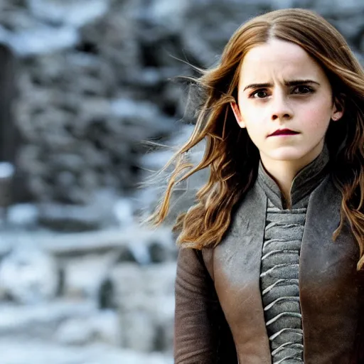 Image similar to emma watson as hermione granger in game of thrones