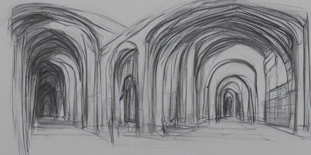 Prompt: Arch Rasem Badran sketch