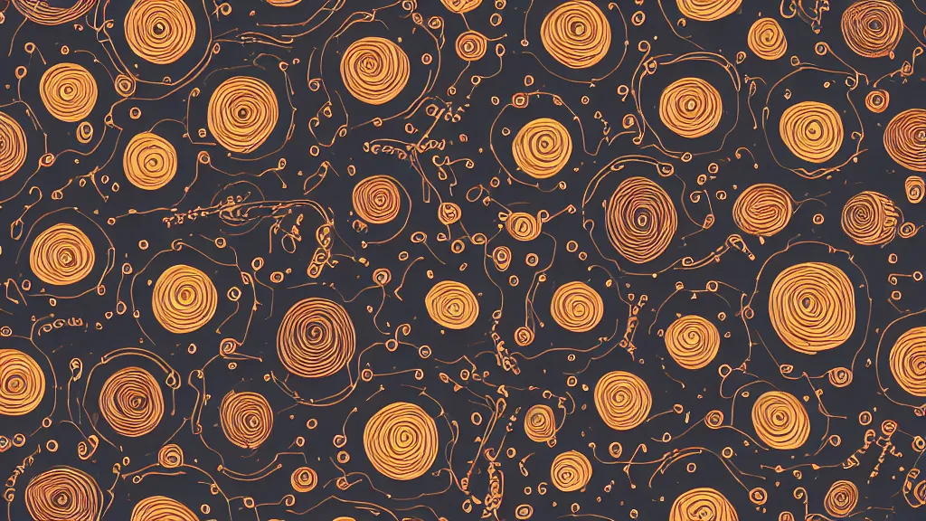 Image similar to a seamless planet pattern, circular, space, artstation, digital art.