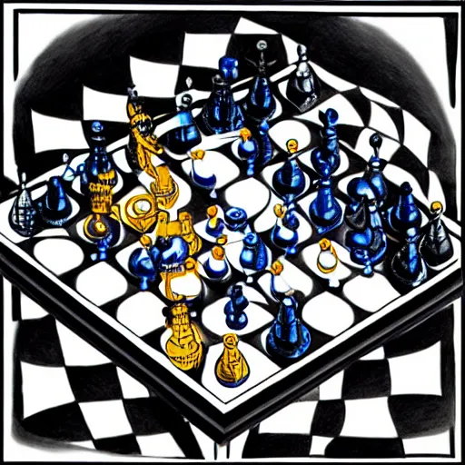 Escher Chess set identify - Chess Forums 