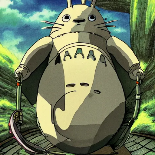 Image similar to Scifi Totoro, Studio Ghibli, official art, 8k, anime