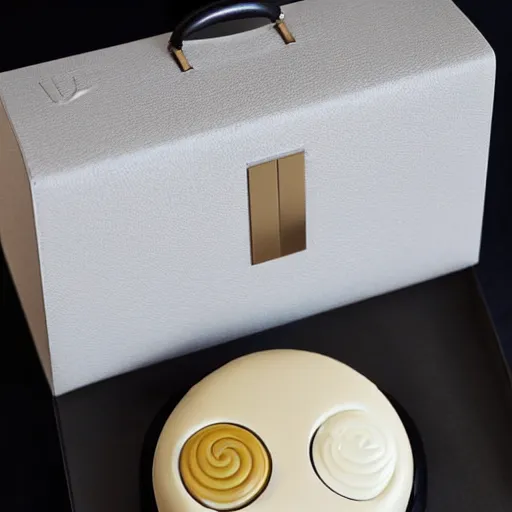 Image similar to jonathan ive dieter rams mooncake 🥮 handbag 👜 👝 packaging