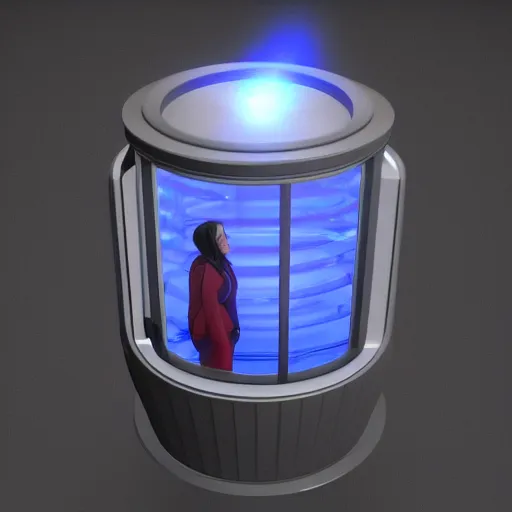 Image similar to cryogenics chamber concept by caetis on deviantart description, this was a quick concept and model for an idea i had. maya, 3 ds max, photoshop, vray