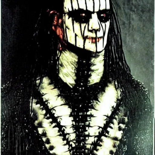 Prompt: pinhead from hellraiser played by peter steele