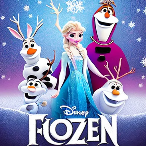 disney frozen 3 poster, Stable Diffusion