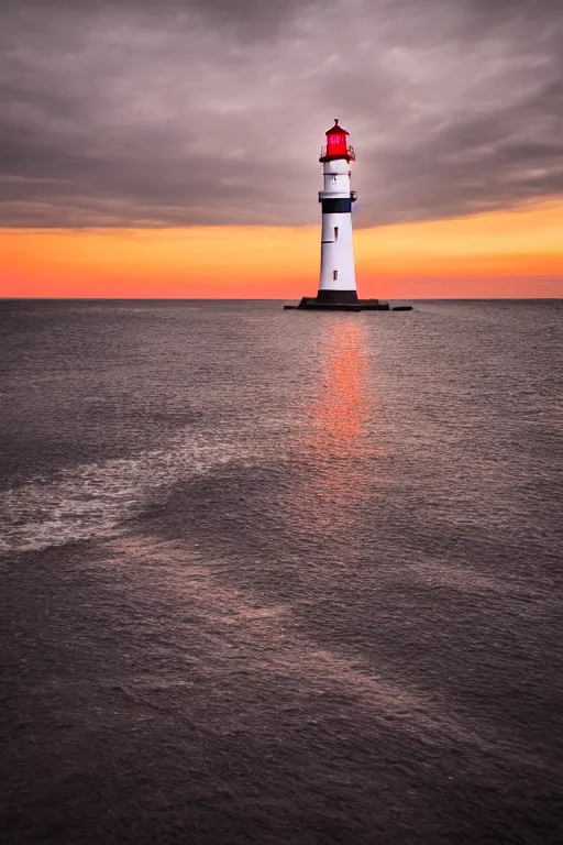 Prompt: photograph of a lighthouse, photography, 8 k