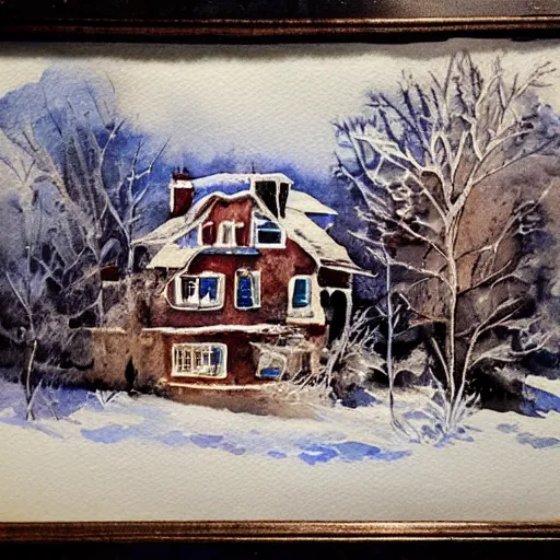 Image similar to winter watercolor