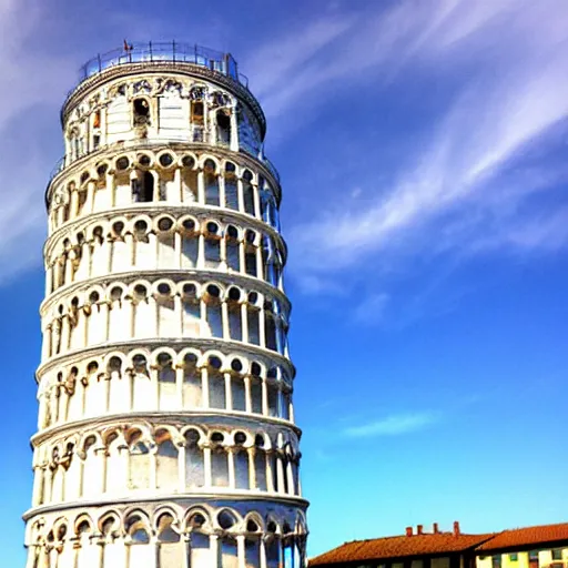 Image similar to Leaning tower of pisa cracked