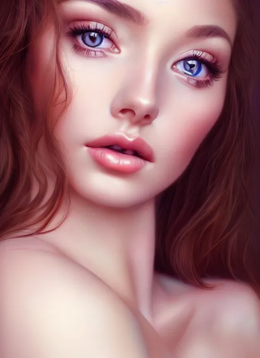 Image similar to a gorgeous female photo, professionally retouched, soft lighting, realistic, smooth face, full body shot, torso, dress, perfect eyes, wide angle, sharp focus on eyes, 8 k high definition, insanely detailed, intricate, elegant, art by artgerm, snowy winter