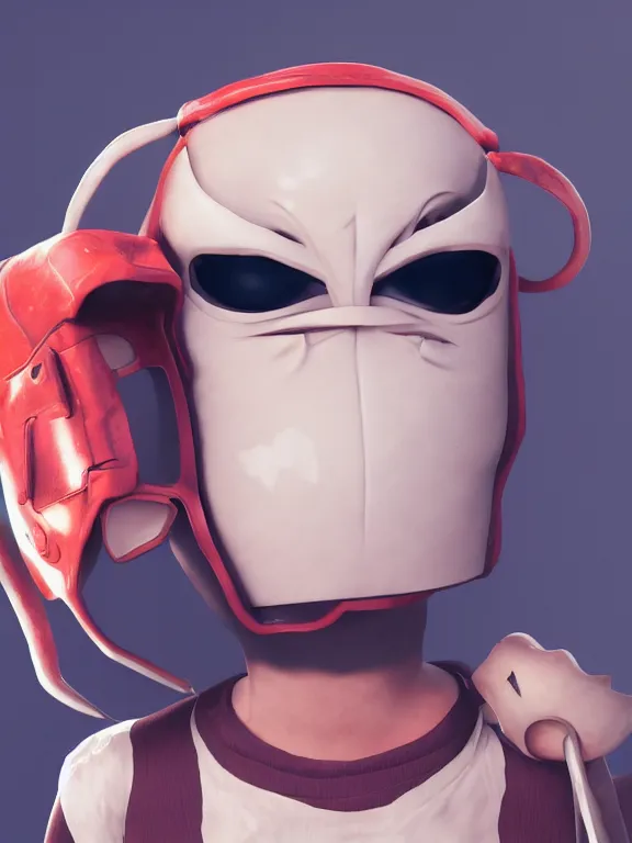 Prompt: Medama-Oyaji boy. cyclops kigurumi mask. Realistic. Key Art. Fantasy Illustration. award winning, Artstation, intricate details, Hyperdetailed, 8k resolution. Kawaii. Octane Render. Hyper Real