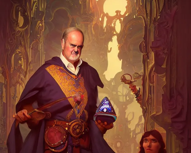 Prompt: john cleese looking totally surprised, photography of kurzgesagt, deep focus, d & d, fantasy, intricate, elegant, highly detailed, digital painting, artstation, concept art, matte, sharp focus, illustration, hearthstone, art by artgerm and greg rutkowski and alphonse mucha