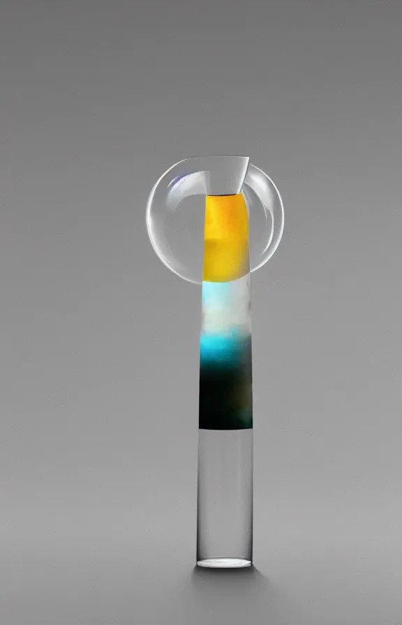 Image similar to liquid universe inside a bottle, minimalist artwork