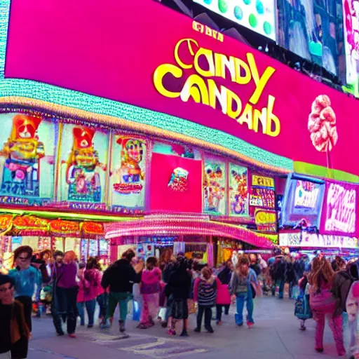 Image similar to a big candyland shop in times square