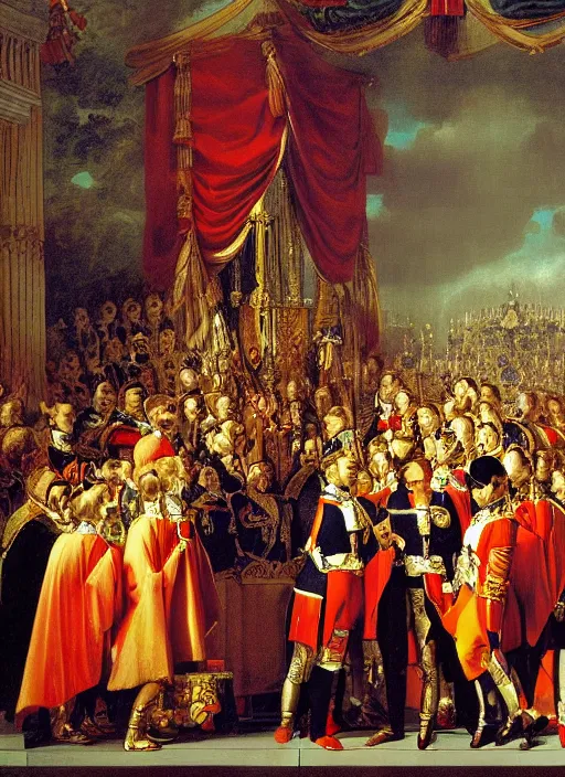 Image similar to the coronation of napoleon painting