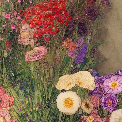 Prompt: a beautiful intricate watercolor illustration of a victorian livingroom flowers, leaves, 4 k, ultra - wide angle, by william turner, by gustav klimt, hd, trending on artstation, hyper detailed, muted intense colors