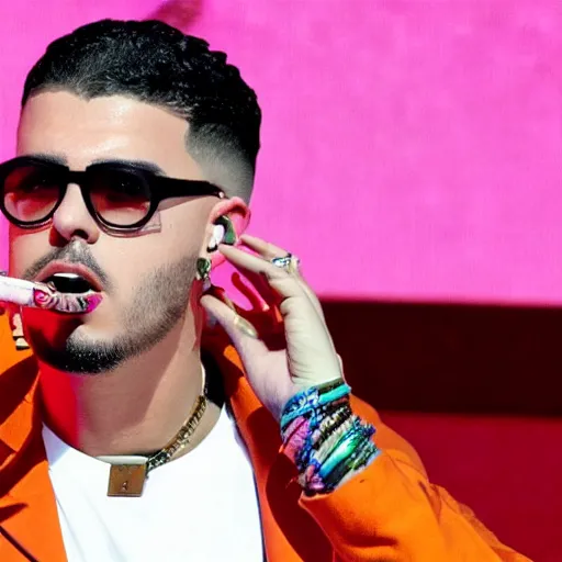 Prompt: bad bunny singer stabbed by amlo