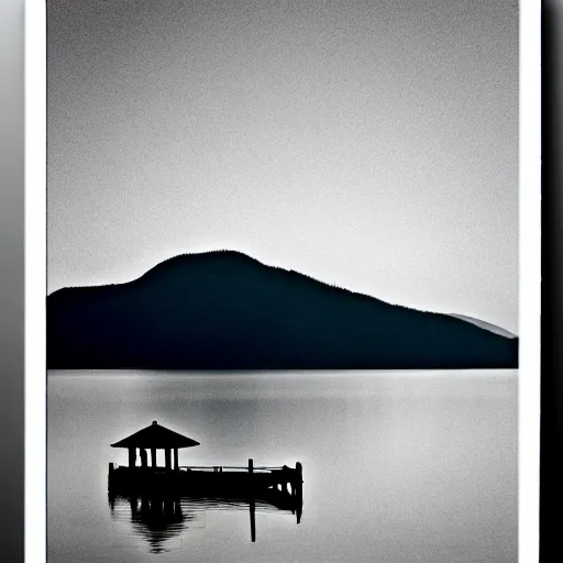 Image similar to zen lake ink