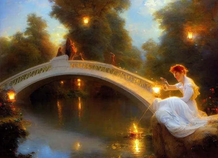 Image similar to river portal into the stars by vladimir volegov and alexander averin and delphin enjolras and daniel f. gerhartz and pierre auguste cot