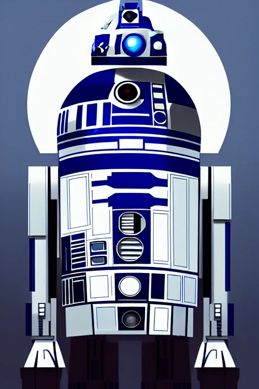Image similar to a portrait of r 2 - d 2, fantasy, sharp focus, intricate, elegant, digital painting, artstation, matte, highly detailed, concept art, illustration, ambient lighting, art by ilya kuvshinov, artgerm, alphonse mucha, and greg rutkowski