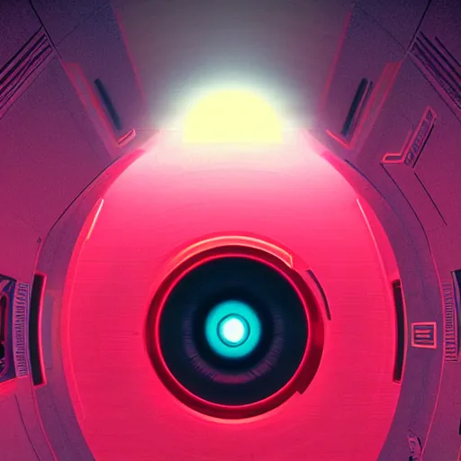 Prompt: hal 9000 by beeple