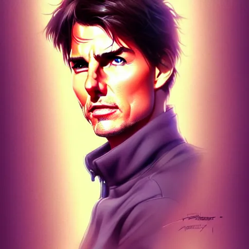 Prompt: tom cruise, portrait shinkai makoto studio ghibli studio key hideaki anno sakimichan stanley artgerm lau rossdraws james jean marc simonetti elegant highly detailed digital painting artstation pixiv