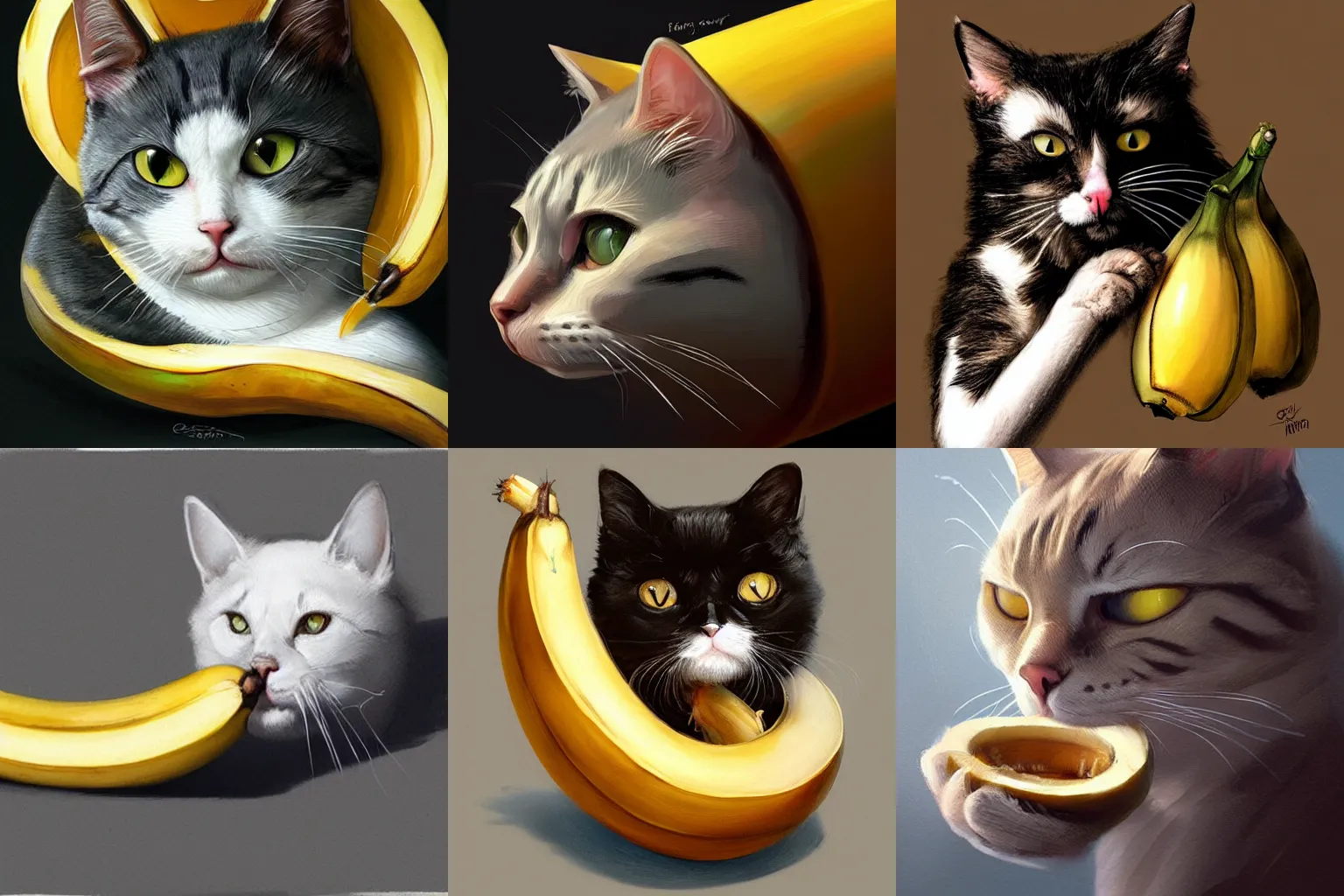 Banana best sale cat painting